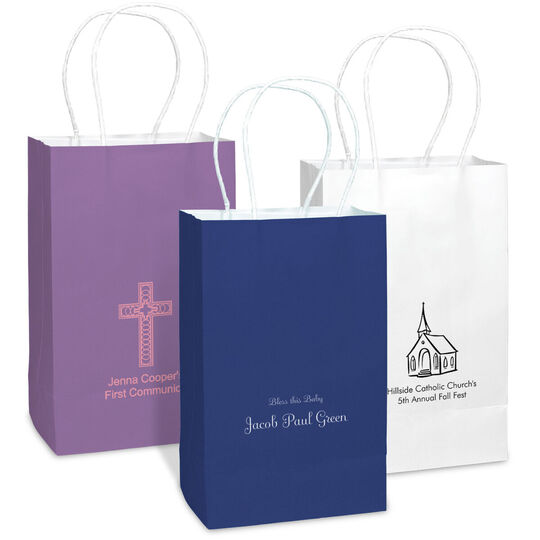 Design Your Own Christian Celebration Medium Twisted Handled Bags